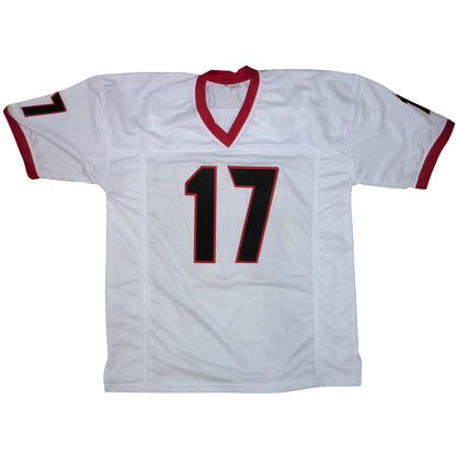 Nakobe Dean Autographed Georgia Bulldogs (White #17) Custom Jersey w/ "National Champs" - Beckett