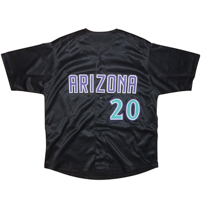 Luis Gonzalez Autographed Arizona (Black #20) Custom Jersey -JSA