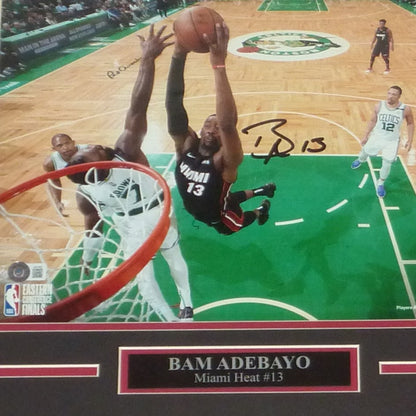 Bam Adebayo Autographed Miami Heat Deluxe Framed 11x14 Photo - JSA