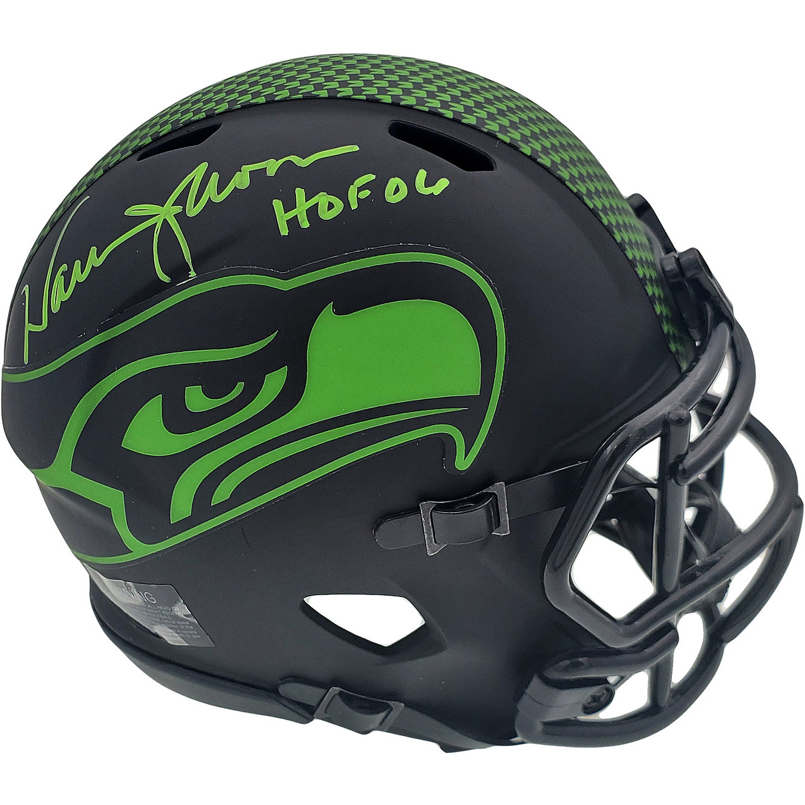 Warren Moon Autographed Seattle Seahawks (FLASH Alternate) Mini Helmet w/ 