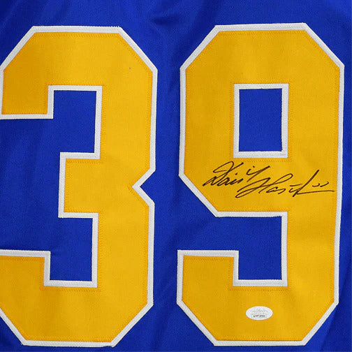 Dominik Hasek Autographed Buffalo (Blue #39) Custom Hockey Jersey - Beckett