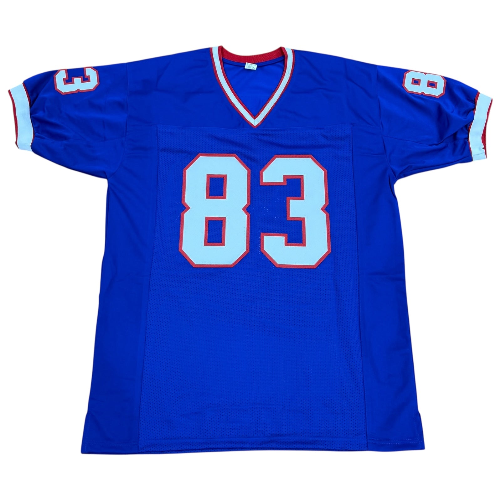 Andre Reed Autographed Buffalo (Blue #83) Custom Jersey - JSA