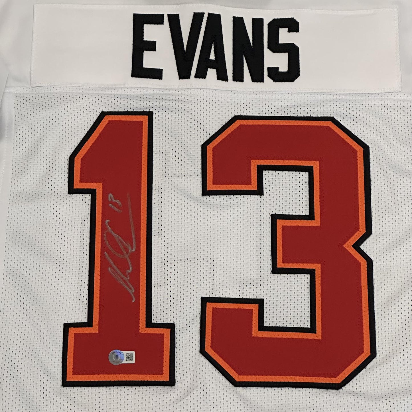 Mike Evans Autographed Tampa Bay (White #13) Custom Jersey - Beckett