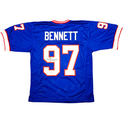 Cornelius Bennett Autographed Buffalo Bills (Blue #97) Jersey - Beckett