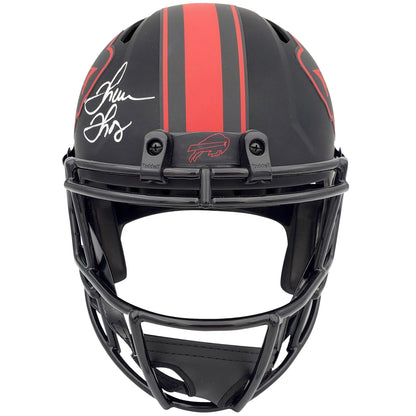 Buffalo Bills Greats Jim Kelly , Andre Reed And Thurman Thomas Autographed ECLIPSE Alternate Deluxe Full-Size Replica Helmet - Beckett