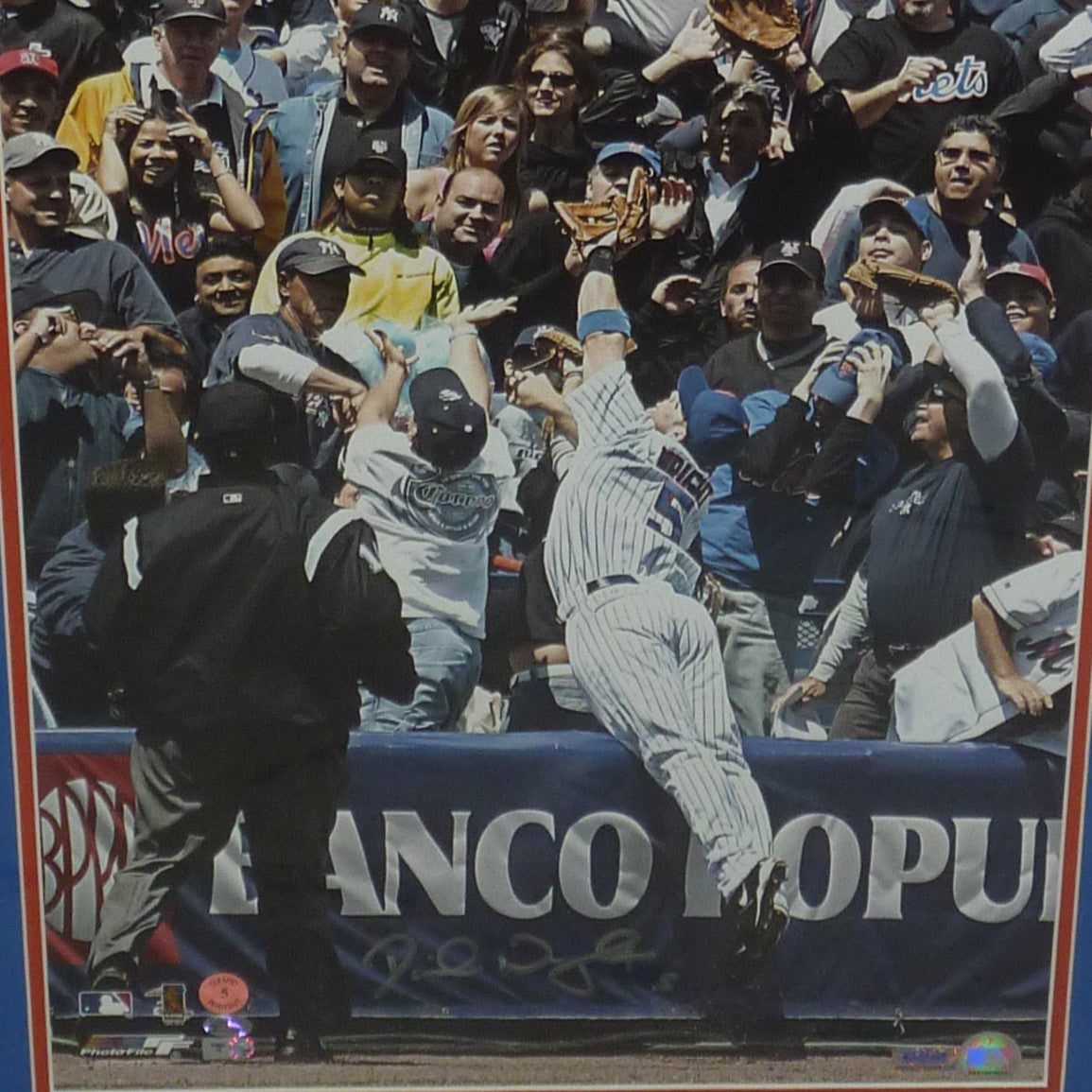 David Wright Autographed New York Mets Deluxe Framed 16x20 Photo - Wright Holo