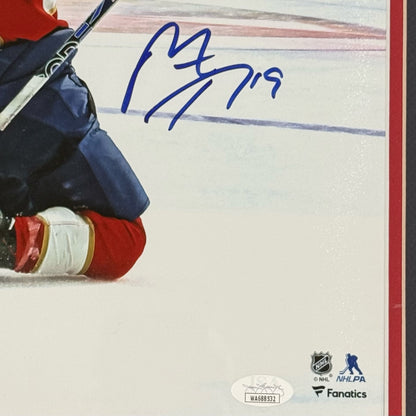 Matthew Tkachuk Autographed Florida Panthers (ECF Game Winning Goal) Deluxe Framed 11x14 Photo - JSA