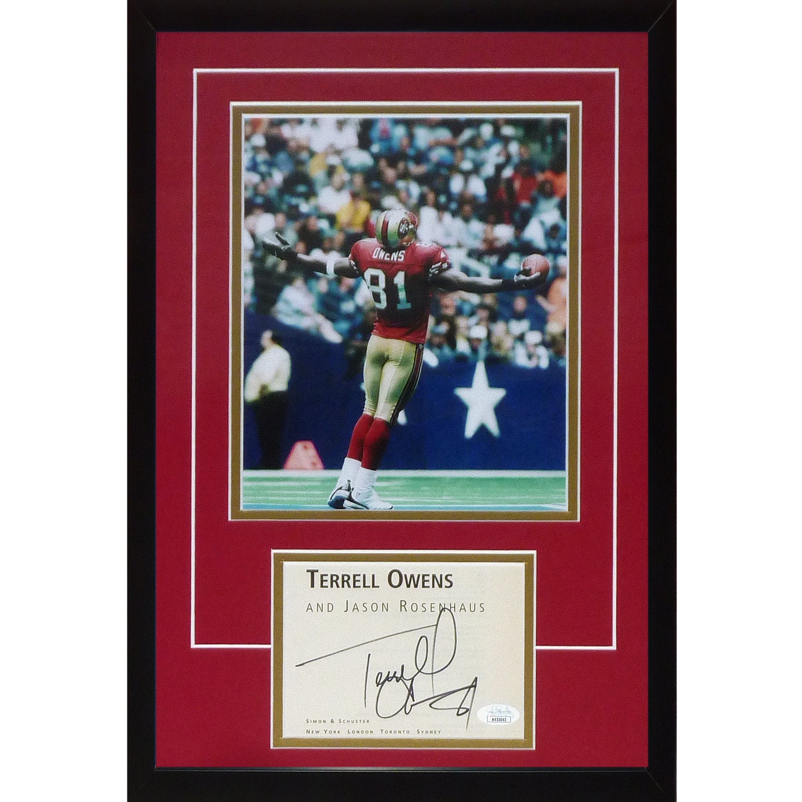 Terrell Owens Autographed San Francisco 49ers 