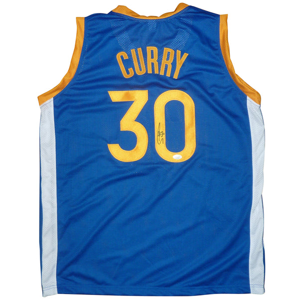 Stephen Curry Autographed (Blue #30) Custom Jersey - JSA Palm Beach Autographs LLC Stephen Curry Autographed (Blue #30) Custom Jersey - JSA Palm Beach Autographs LLC