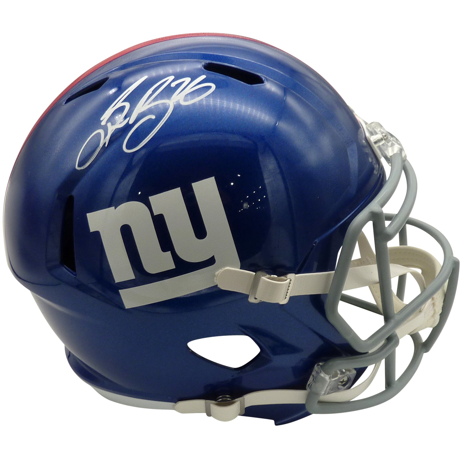 Saquon Barkley Autographed New York Giants (Speed) Deluxe Full-Size Replica Helmet - Beckett