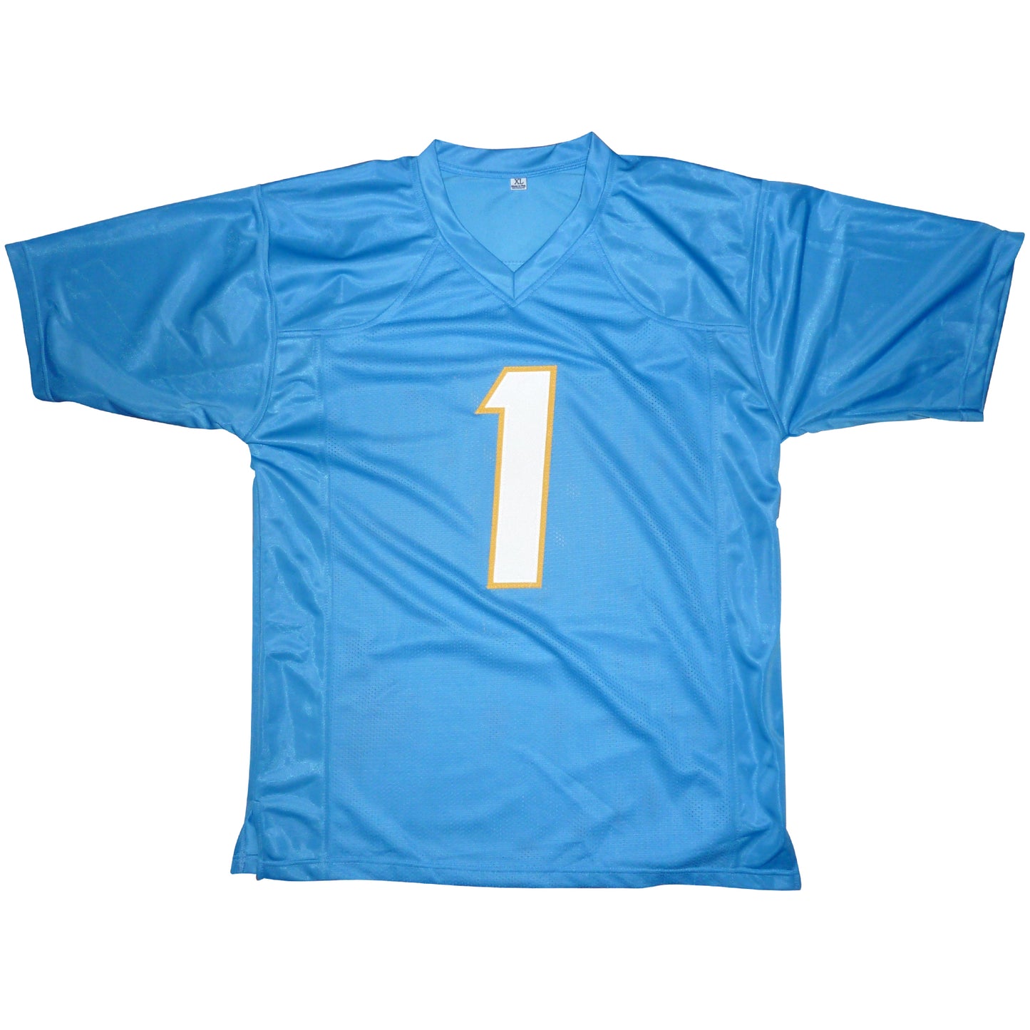 Quentin Johnston Autographed Los Angeles (Baby Blue #1) Jersey - Beckett