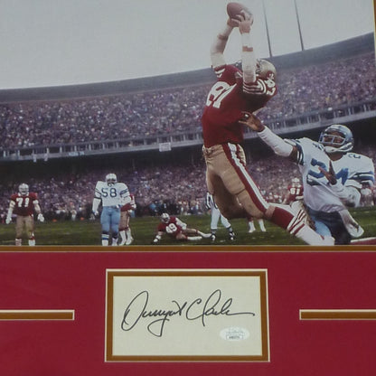 Dwight Clark San Francisco 49ers (The Catch) 11x14 Photo Deluxe Framed with Autograph Ð JSA