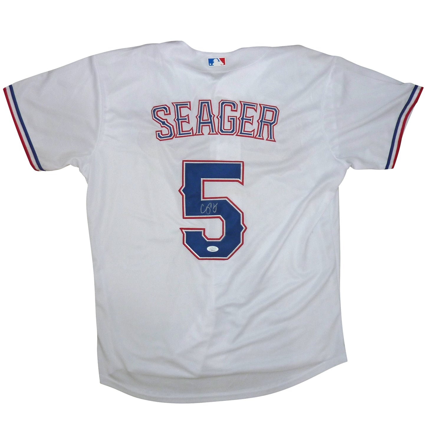 Corey Seager Autographed Texas Rangers (White #5) Jersey JSA