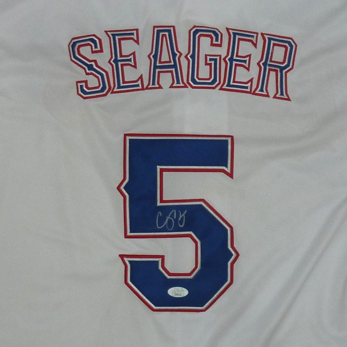 Corey Seager Autographed Texas Rangers (White #5) Jersey - JSA