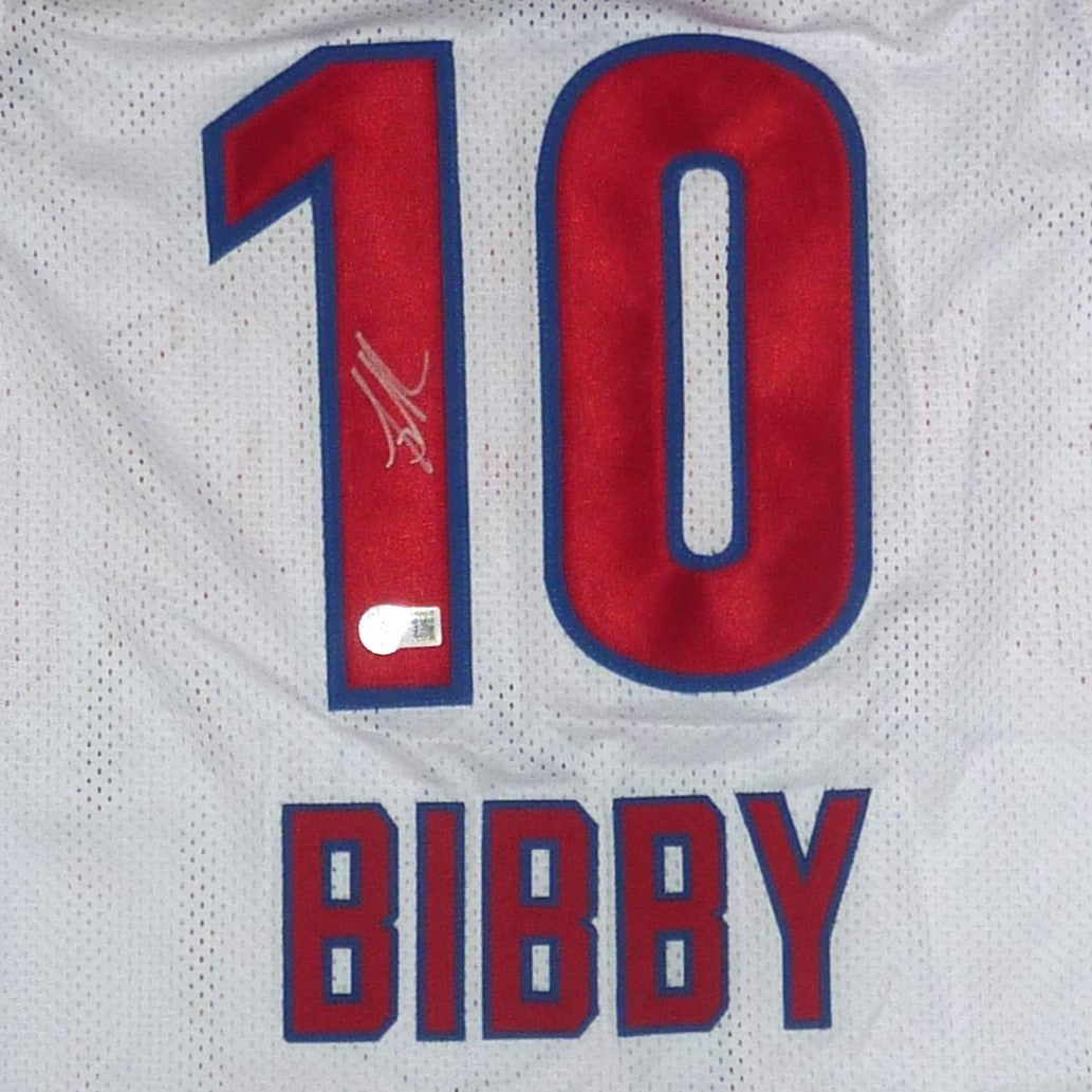 Mike Bibby Autographed Sacramento (White #10) Custom Jersey - Beckett