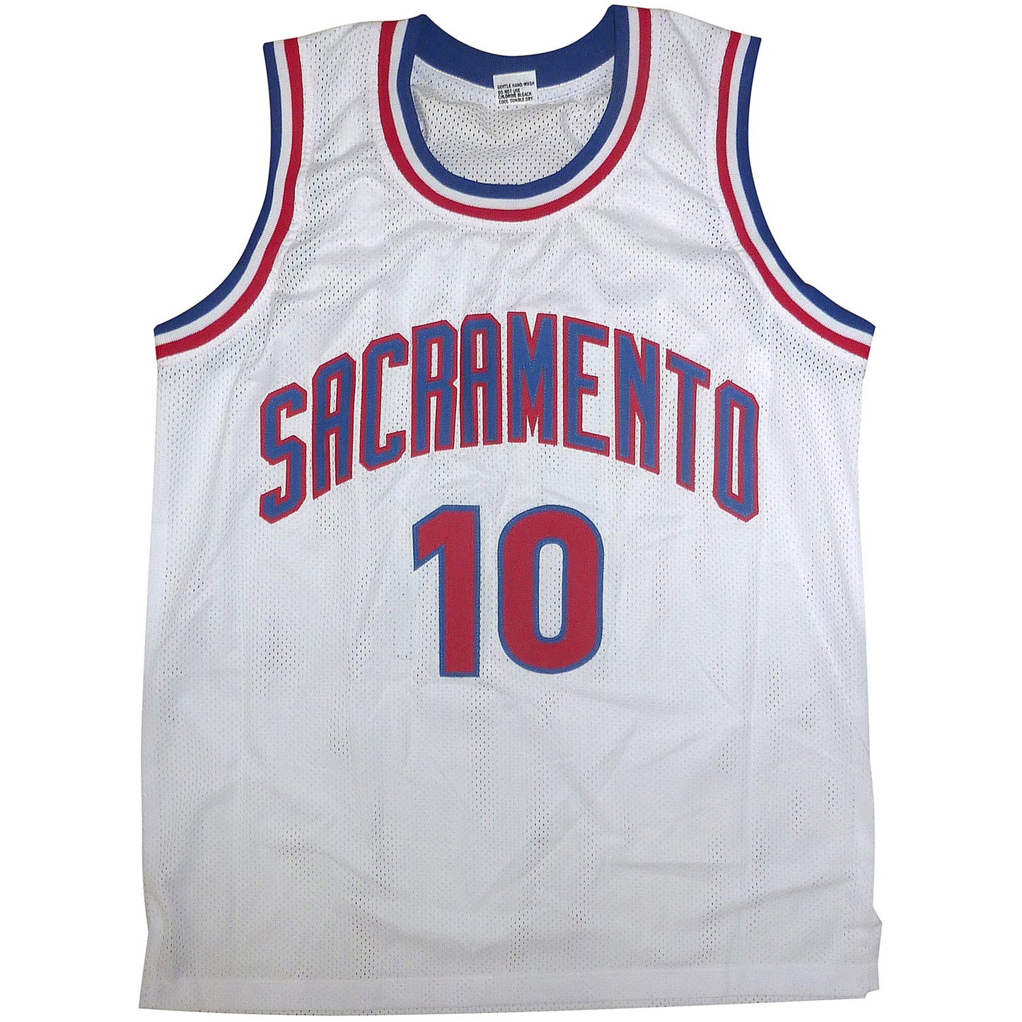 Mike Bibby Autographed Sacramento (White #10) Custom Jersey - Beckett