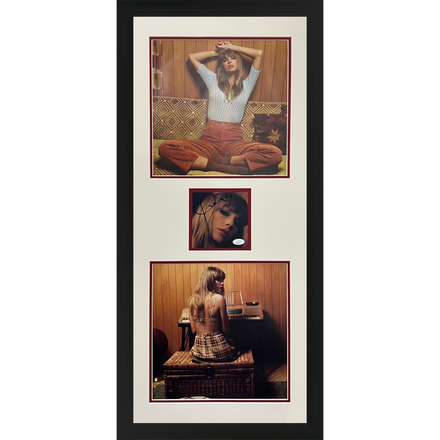 Taylor Swift Autographed Midnights Limited Edition CD Insert Deluxe Framed with 2 Large Photos - JSA