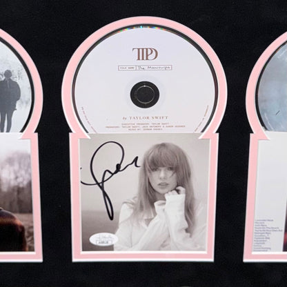 Taylor Swift Autographed Deluxe Framed 12 CD Discography Collage Collection - JSA