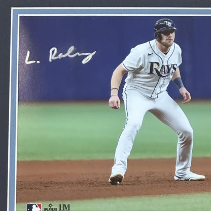 Luke Raley Autographed Tampa Bay Rays (Running Horizontal) Framed 8x10 Photo - JSA