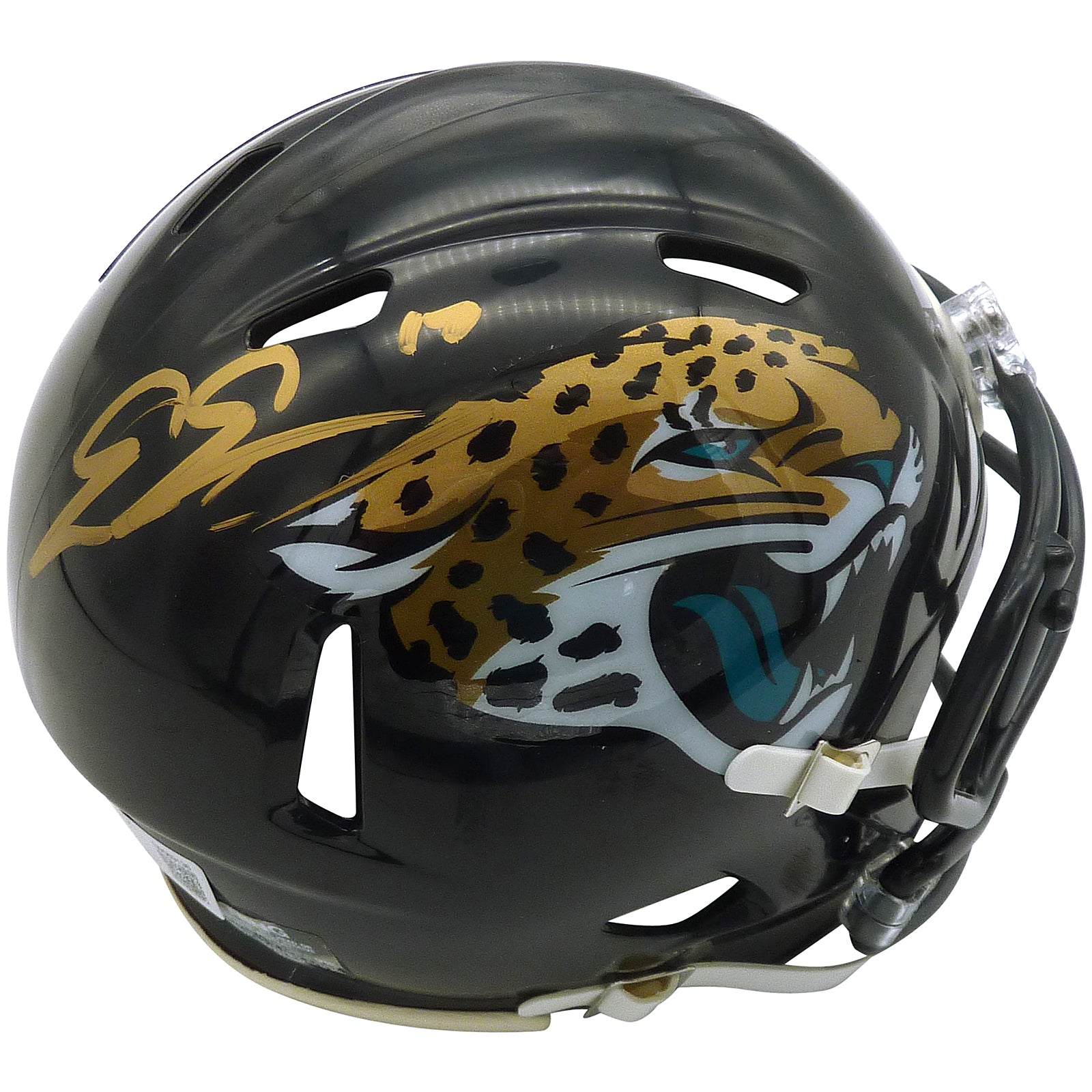 Evan Engram Autographed Jacksonville Jaguars Mini Helmet - Beckett