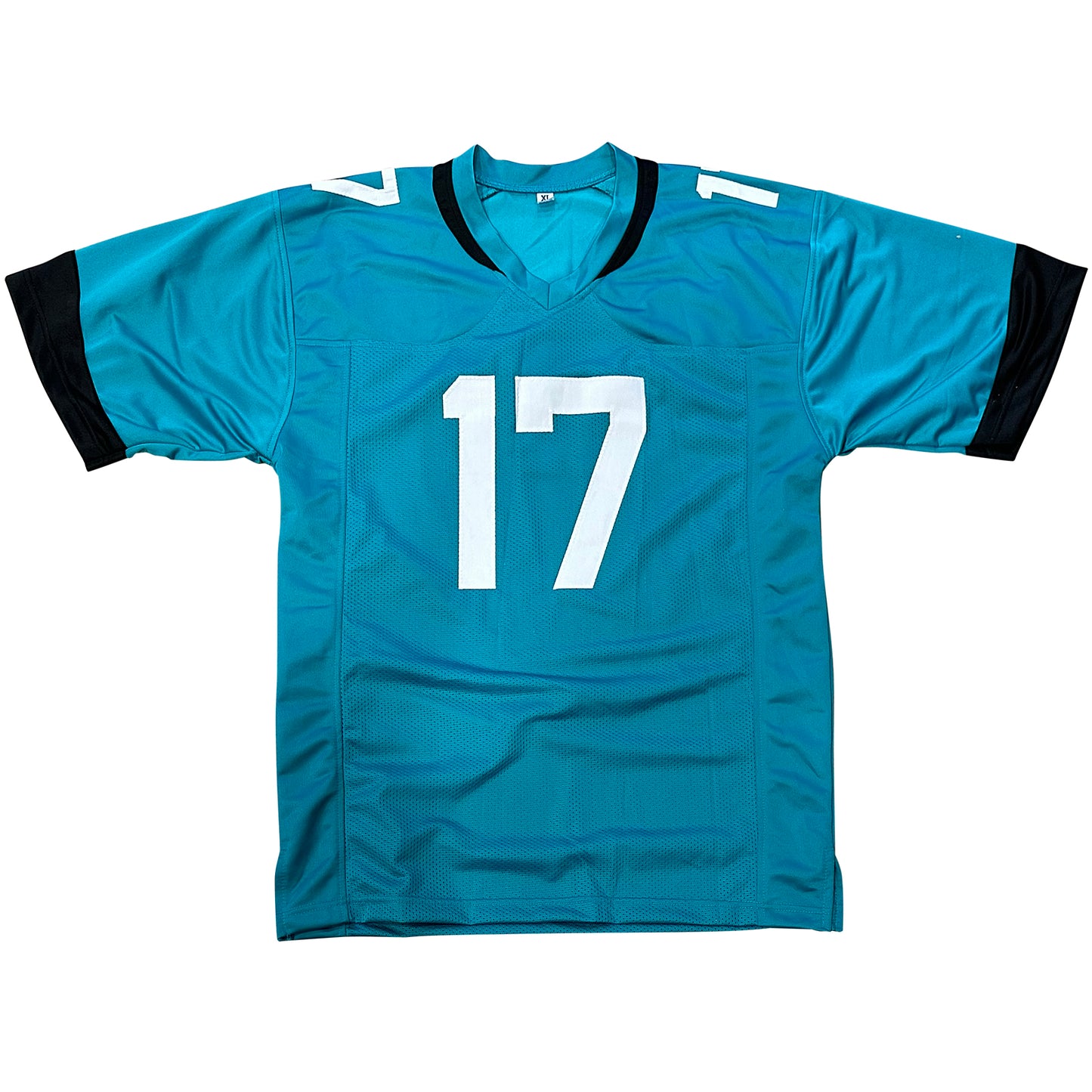 Evan Engram Autographed Jacksonville (Teal #17) Custom Jersey - Beckett