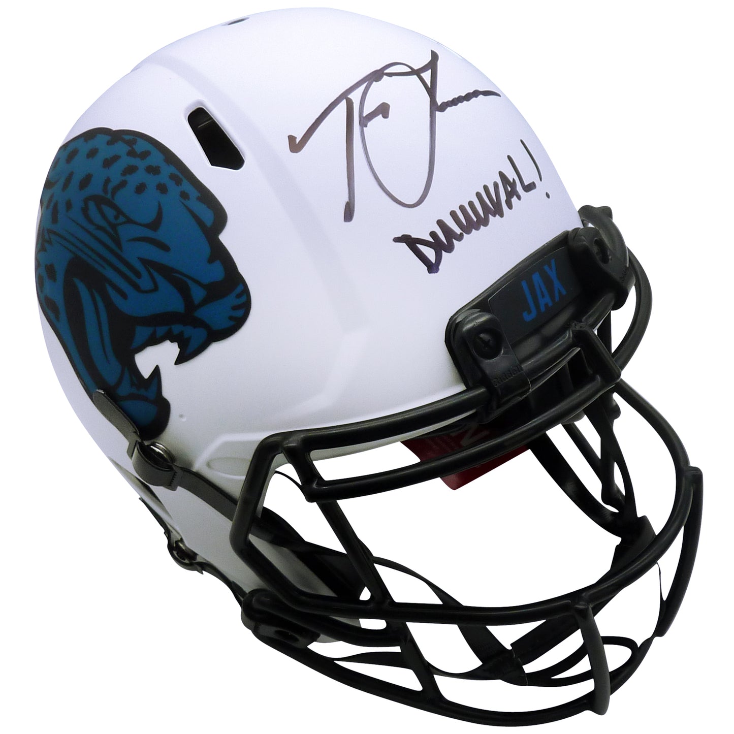 Trevor Lawrence Autographed Jacksonville Jaguars (LUNAR Eclipse) Authentic Proline Helmet w/ "Duuuval" - Fanatics