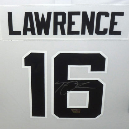 Trevor Lawrence Autographed Jacksonville Jaguars (White #16) Nike Deluxe Framed Jersey - Fanatics