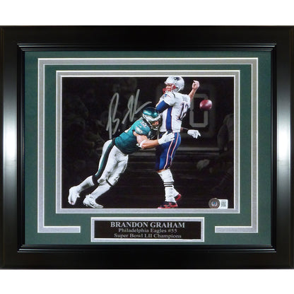 Brandon Graham Autographed Philadelphia Eagles (Super Bowl LII Sack Fumble) Deluxe Framed 8x10 Photo - JSA