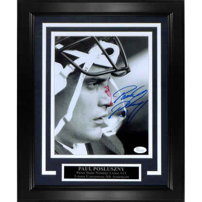 Paul Posluszny Autographed Penn State Nittany Lions Deluxe Framed 8x10 Photo - JSA