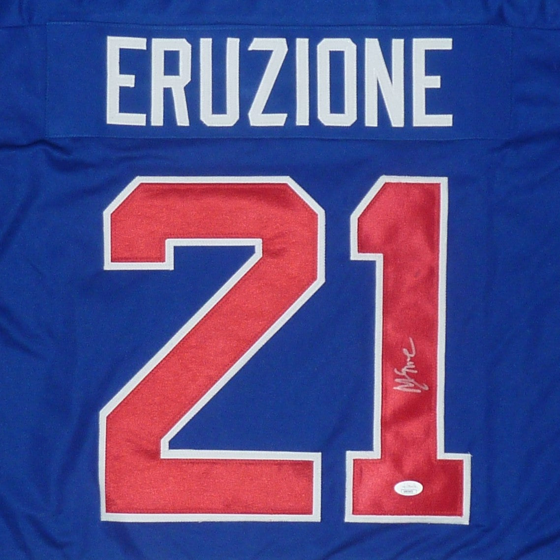 Mike Eruzione Autographed USA Hockey (Blue #21) Custom Stitched Jersey - JSA