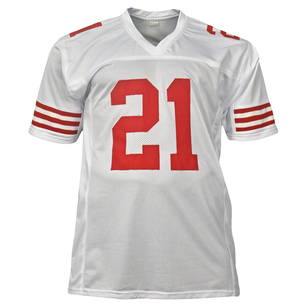 Frank Gore Autographed San Francisco (White #21) Custom Jersey - JSA