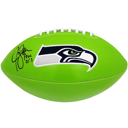 Jim Zorn Autographed Seattle Seahawks (Green) Logo Football – MCS