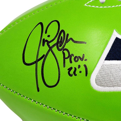 Jim Zorn Autographed Seattle Seahawks (Green) Logo Football – MCS