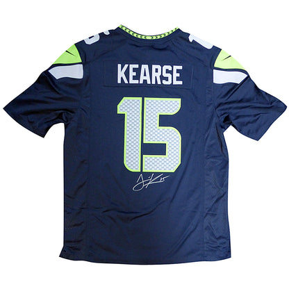 Jermaine Kearse Autographed Seattle Seahawks (Blue #15) Nike Jersey MCS