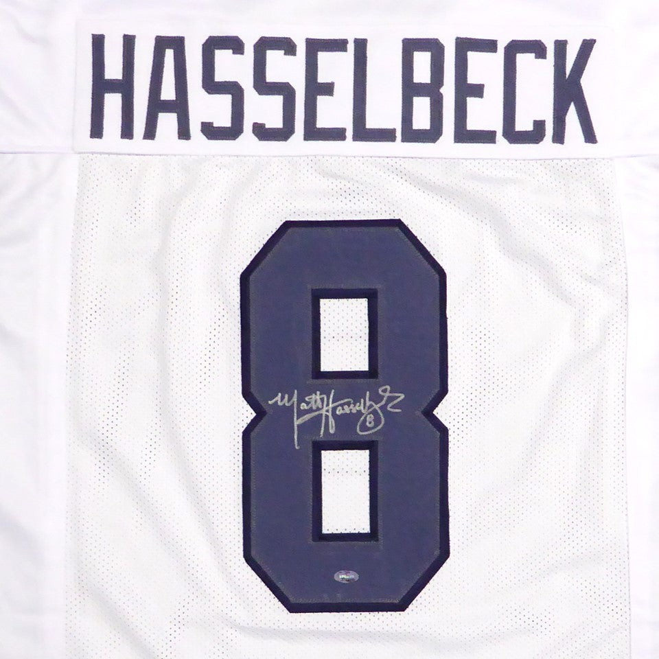 Matt Hasselbeck Autographed Seattle (White #8) Custom Jersey - MCS