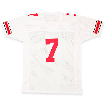 C.J. Stroud Autographed Ohio State Buckeyes (White #7) Custom Jersey - Beckett