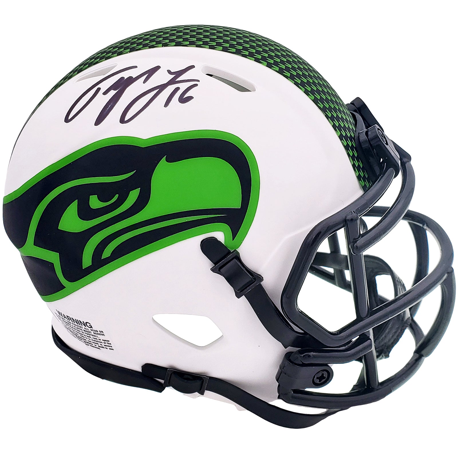 Tyler Lockett Autographed Seattle Seahawks (LUNAR ECLIPSE Alternate) Mini Helmet MCS