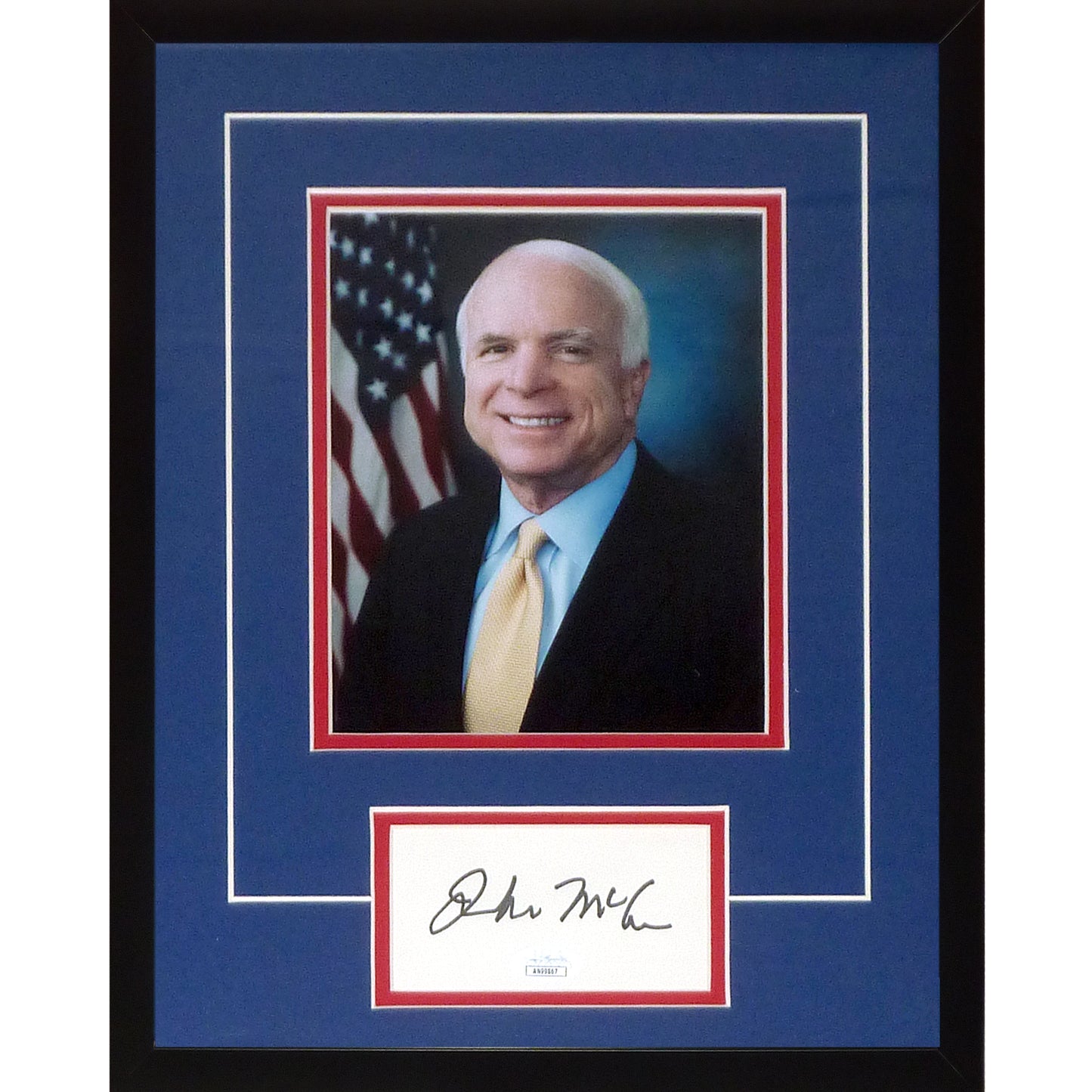 Senator John McCain Autographed "Signature Series" Frame - JSA