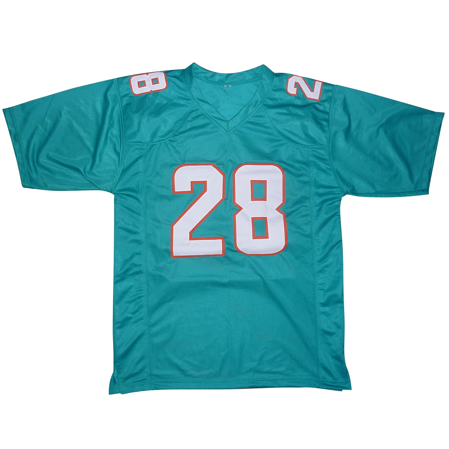 De'Von Achane Autographed Miami (Teal #28) Custom Jersey - Beckett