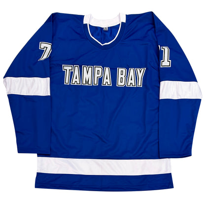 Anthony Cirelli Autographed Tampa Bay (Blue #71) Custom Hockey Jersey - JSA