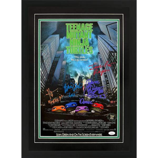 Teenage Mutant Ninja Turtles Movie Cast Autographed 12x18 Deluxe