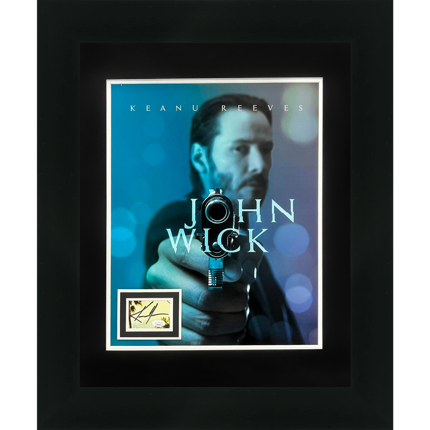 Keanu Reeves Autographed John Wick Deluxe Framed 16x20 Movie Poster Piece - JSA
