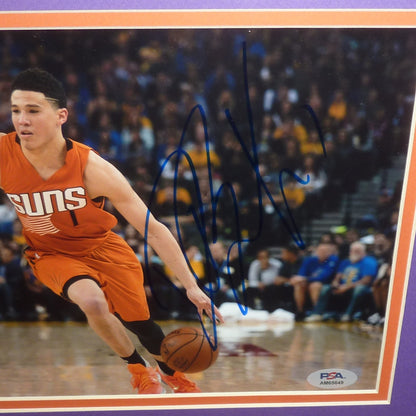 Devin Booker Autographed Phoenix Suns Deluxe Framed 8x10 Photo - JSA