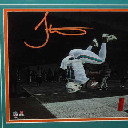 Tyreek Hill Autographed Miami Dolphins (Spotlight Backflip) Deluxe 11x14 Photo - Beckett