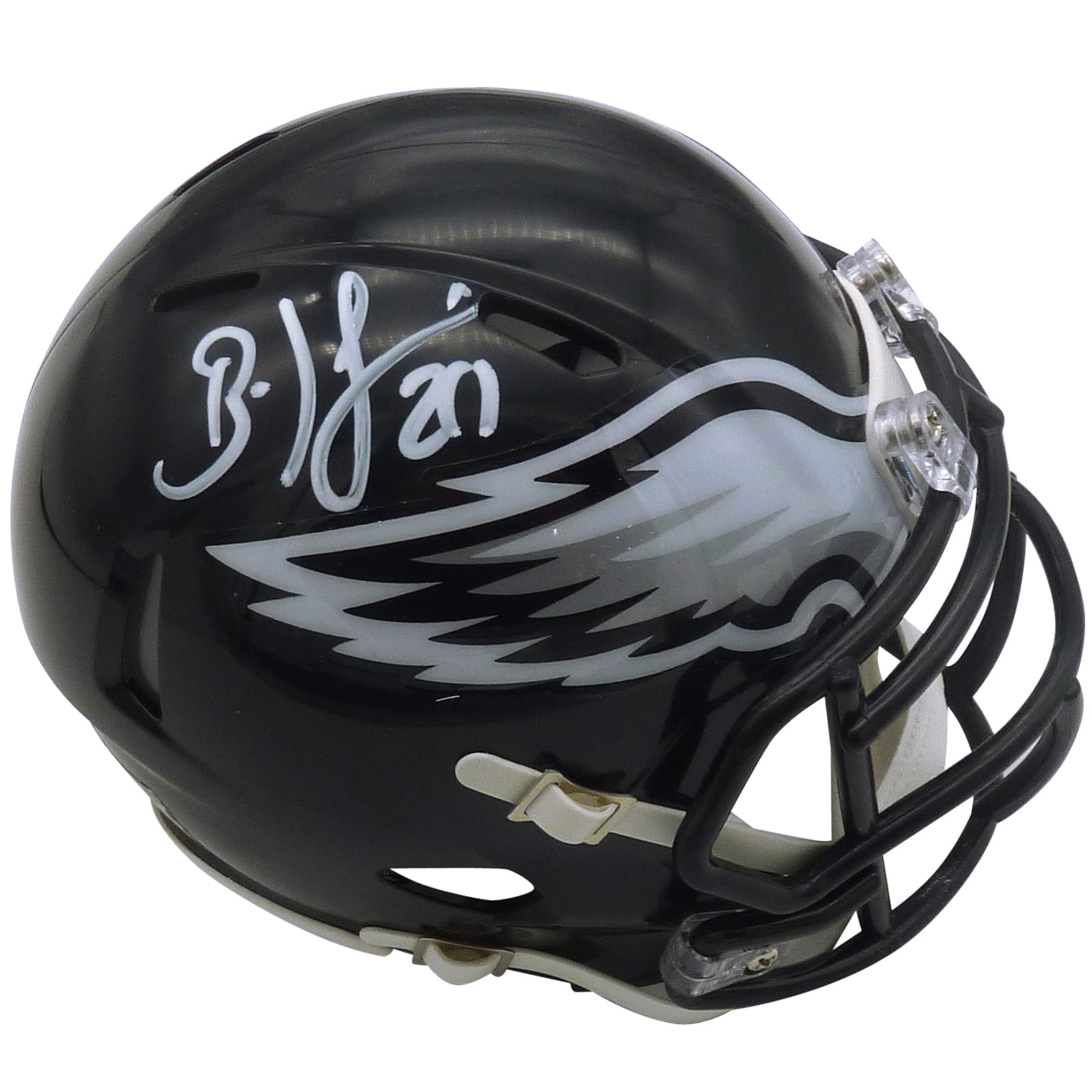Brian Dawkins Autographed Philadelphia Eagles (Black Alternate) Mini Helmet - Beckett