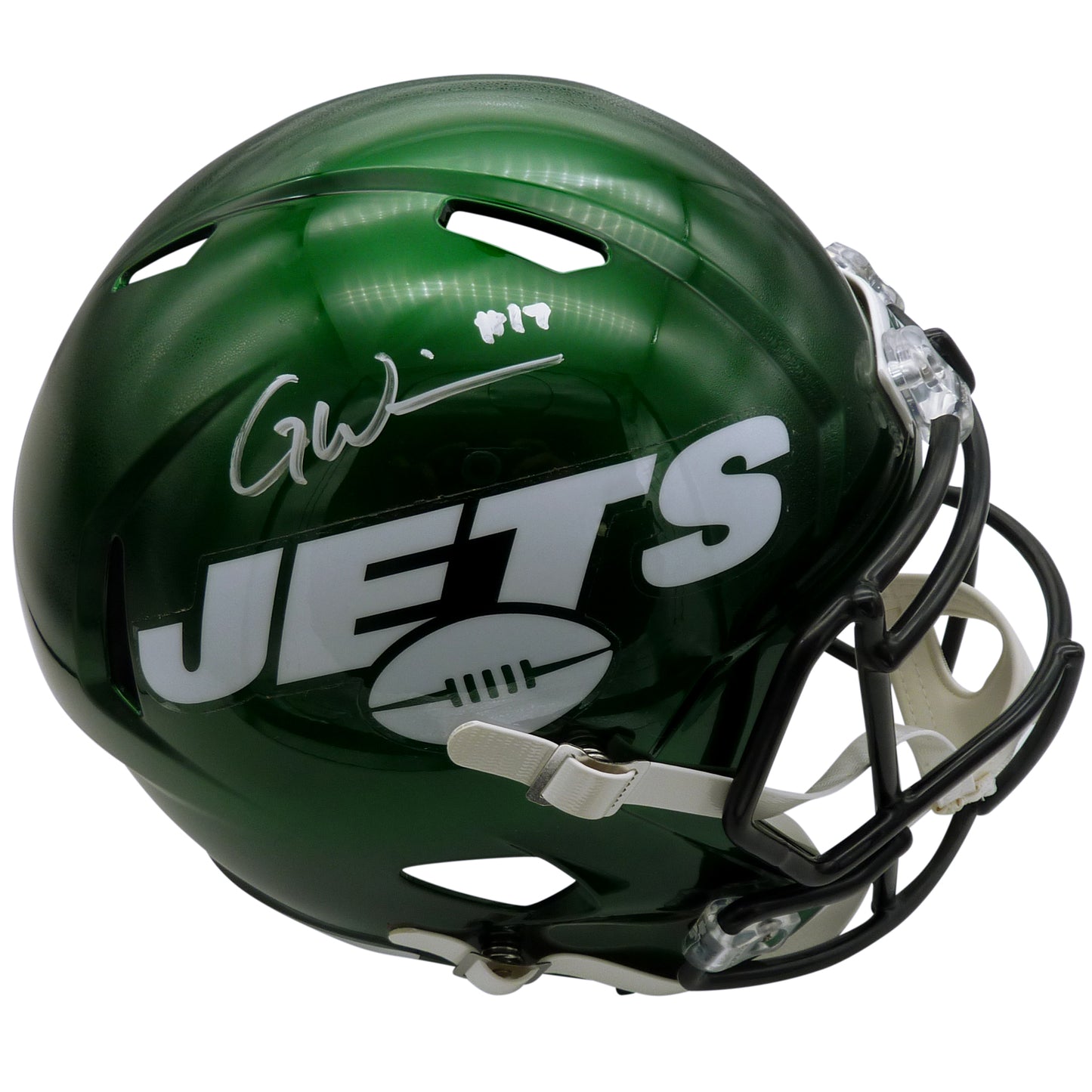 Garrett Wilson Autographed New York Jets Deluxe Full-Size Replica Helmet - JSA