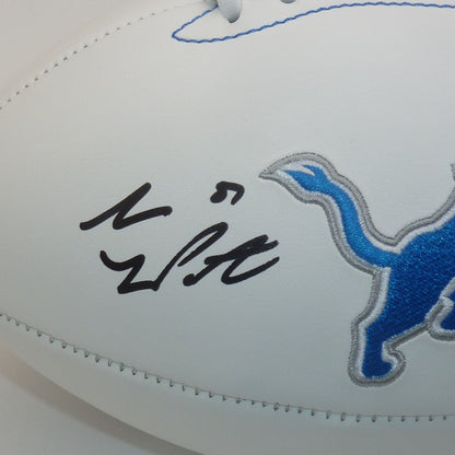Sam LaPorta Autographed Detroit Lions Logo Football - Beckett