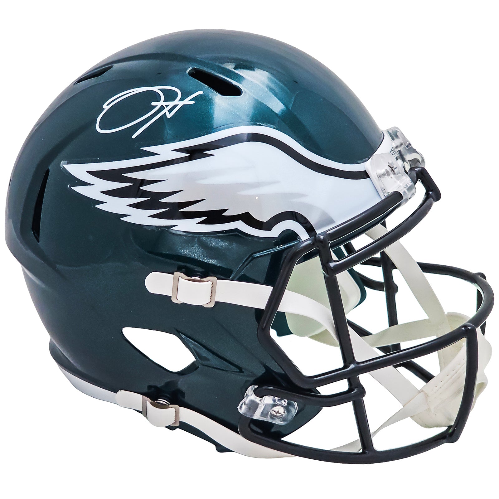 Jalen Hurts Autographed Philadelphia Eagles (Speed) Deluxe Full-Size Replica Helmet - JSA