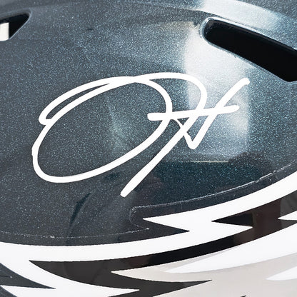 Jalen Hurts Autographed Philadelphia Eagles (Speed) Deluxe Full-Size Replica Helmet - JSA