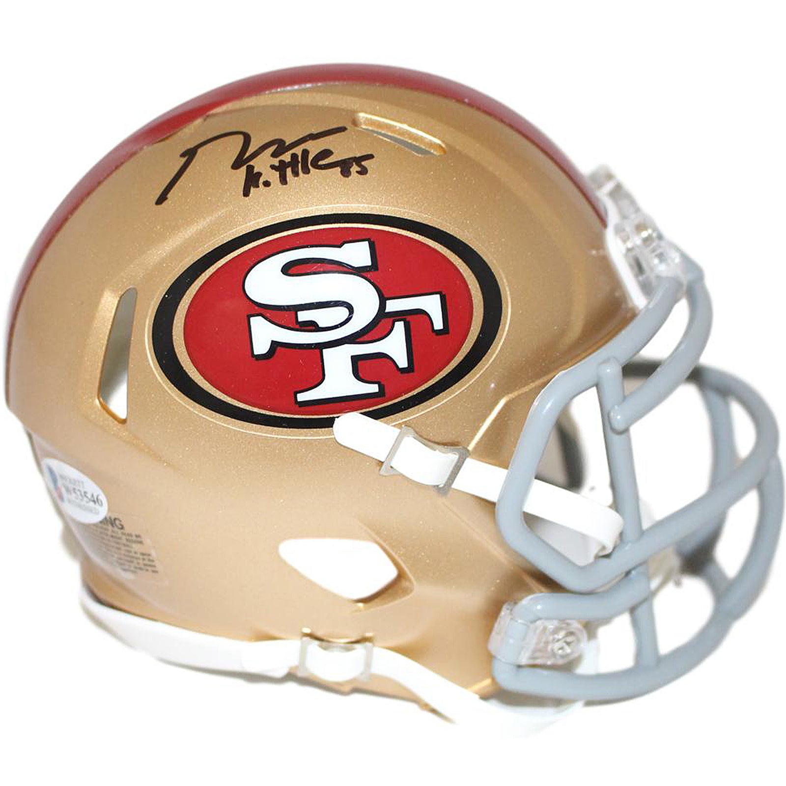 George Kittle Autographed San Francisco 49ers (Speed) Mini Helmet - Beckett